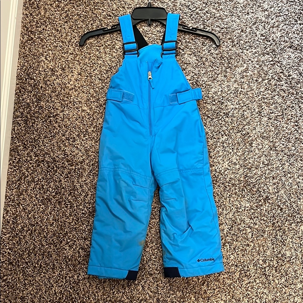 3T Columbia Kids Blue Snow Bib